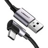 Kampinis USB-C kabelis UGREEN 3A Quick Charge 3.0 1m