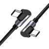 UGREEN US323 USB-C – USB-C kampinis laidas PD 3A 60W 1m