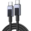 Kabelis USB Ugreen USB-C - USB-C 0.5 m Juodai-pilka (55764)
