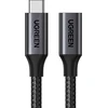 Kabelis ilgiklis USB C kištukas - USB C lizdas USB3.2 100W 1m 10Gbps juodas US372 UGREEN