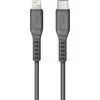 UNIQ MFI Flex kabelis USB-C-Lightning 18W nailono anglies pilkas