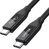 UNITEK C14100BK-0,8M kabelis USB-C 4.0 PD 100W 40Gbps 8K 0,8m
