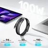 UNITEK USB-C 2-in-1 PD 100W silikoninis laidas 1,8 m
