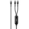 UNITEK USB-C 2-in-1 PD 100W silikoninis laidas 1,8 m