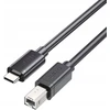 Unitek kabelis do drukarki USB C na USB B 2.0 juoda 1m