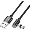 USAMS Kabelis kątowy magnetyczny U54 1mlightning juodos spalvos SJ444USB01 (US-SJ444)
