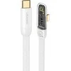 USAMS kampinis USB-C kabelis su „Lightning PD 20W“ greito įkrovimo „Iceflake“ serijos 1,2 m baltas SJ583USB02