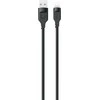 USAMS lightning kabelis 2.4A 1.2m Fast Charging Lithe Series juodos spalvos SJ565USB01 (US-SJ565)