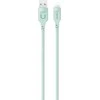USAMS Lightning kabelis 2.4A 1.2m greito įkrovimo Lithe Series žalias SJ565USB04 (US-SJ565)