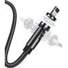 USAMS Kabelis magnetinis U59 lightning 2.1A Fast Charge 1m pintas juodos spalvos SJ472USB01 (US-SJ472)
