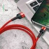 USAMS Kabelis pintas U26 lightning 1m1vnt. for set 2A Fast Charging raudonos spalvos SJ311IP02 (US-SJ311)