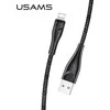 USAMS Kabelis pintas U41 lightning 1m2A juodos spalvos SJ391USB01 (US-SJ391) Fast Charge