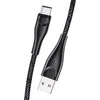 USAMS pintas kabelis U41 USB-C 1m2A juodos spalvos SJ392USB01 (US-SJ392) Fast Charge