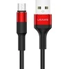 USAMS pintas kabelis U5 2A micro USBraudonos spalvos 1,2m SJ224USB02 (US-SJ224)