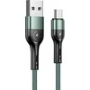 USAMS pintas kabelis U55 2A micro USBzielony/žalias 1m SJ450USB02 (US-SJ450)