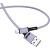 USAMS kabelis U52 microUSB 2A Fast Charge1m violetinės spalvos SJ435USB04 (US-SJ435)