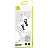 USAMS kabelis U52 microUSB 2A greito įkrovimo 1m baltos spalvos SJ435USB01 (US-SJ435)