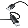 Kabelis USAMS U94 18W USB-C į USB-A 1m juodos spalvos