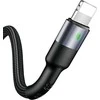 USAMS Kabelis pintas U26 lightning 1m1vnt. for set 2A Fast Charging juodos spalvos SJ311IP01 (US-SJ311)