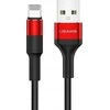 USAMS Kabelis pintas U5 2A lightningraudonos spalvos 1,2m SJ220IP02 (US-SJ220)