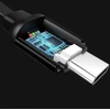 USAMS USB-C U-Bin jungties kabelis 1 m. 2 ausinės/juodas TCUSBZH01 (US-SJ164)