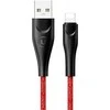 USAMS pintas U41 „Lightning“ laidas 1m 2A raudonas SJ391USB02 (US-SJ391) greito įkrovimo