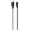 USAMS Lightning laidas 2.4A 1.2m greito įkrovimo Lithe serijos juodos spalvos SJ565USB01 (US-SJ565)