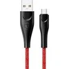 USAMS pintas kabelis U41 microUSB 2m 2A raudonas SJ396USB02 (US-SJ396) greito įkrovimo