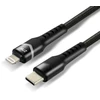 Usams USB-C / Lightning kabelis Apple iPhone LED RGB everActive CBB-1CIR 100cm PD 27W