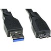 Lama Plus USB kabelis (3.0), USB A M - USB micro B (M), 0.5m, juoda