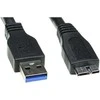 Lama Plus USB kabelis (3.0), USB A M - USB micro B (M), 0.5m, juoda