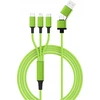 USB kabelis USB-A + USB-C - USB-C 1.2 m Žalias (SMRTER_HYDRA_ULT_GN)