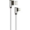 V-tac 1m mikro USB laidas, sidabrinis