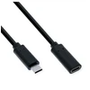 USB laidas Value Prailginamasis C tipo video signalo perdavimo kabelis, USB-C (alternatyvusis DP režimas), C-C, vyriškas/moteriškas, juodas, 1,5 m