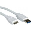 Value USB vertė USB-A laidas – 3 m baltas (11.99.8877)