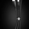 Cable USB A to Typ C VEGER 2,4A V104 1,2 m juodas