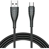 Cable USB A to Typ C VEGER 2,4A V104 1,2 m juodas