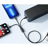 Laidas 3in1 USB A į Lightning / C tipo / Micro USB VEGER 2,4A 18W V303 1,2 m juodas