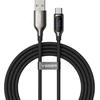 Laidas su LED ekranu USB A į C tipo VEGER PD 3A 66W AC1-XHJ 1,2 m juodas