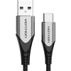 Vention USB 2.0 A į USB-C 3A kabelio ventiliacija CODHF 1 m pilka