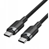Kabelis USB Vention Kabelis USB-C do USB-C Vention w oplocie 3A 480Mbps 60W PD 1m juoda