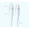 Kabelis USB Vention Kabelis USB-C do USB-C Vention w oplocie 3A 480Mbps 60W PD 1m juoda