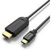Kabelis USB Vention USB-C - HDMI 1 m Juodas (CGUBF)