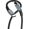 Verbatim 31845 Sync & Charge Kabelis USB-C į USB-C 60W 480Mbps 120cm, Pilka/Juoda