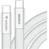 Kabelis Verbatim Sync & Charge SoftTouch USB-C į USB-C 100W PD3.0 120cm baltos spalvos 30277