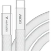 Kabelis Verbatim Sync & Charge SoftTouch USB-C į USB-C 60W PD3.0 120cm baltos spalvos 30274