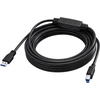 Kabelis USB Vision 5 m USB 3.0 Kabelis - aktywny wzmacniacz w środku kabla - niklowane złącza - przepustowość 5 Gbps - USB A (m) do USB B (m) - średnica 5,5 mm - 28+24 awg - juoda (TC 5MUSB3.0+/BL)