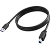 VISION 2 m juodas USB 3.0 kabelis