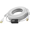 Kabelis USB Vision USB-A - USB-B 15 m Baltas (TC 15MUSB+/2)