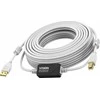 USB kabelis Vision USB-A - USB-B 10 m, baltas (TC 10MUSB+/2)